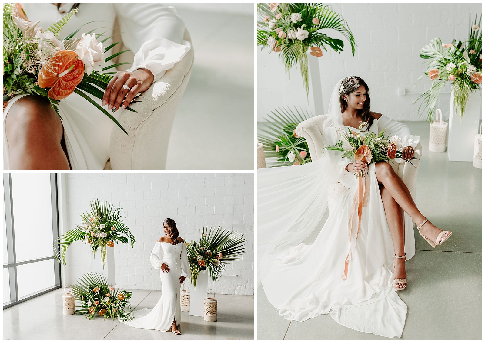 Tropical Glam Cincinnati Wedding, Mojave East, Indianapolis wedding Photograper, Leah Rife Photo, Cincinnati wedding Photographer, Modern Tropical Wedding Colors