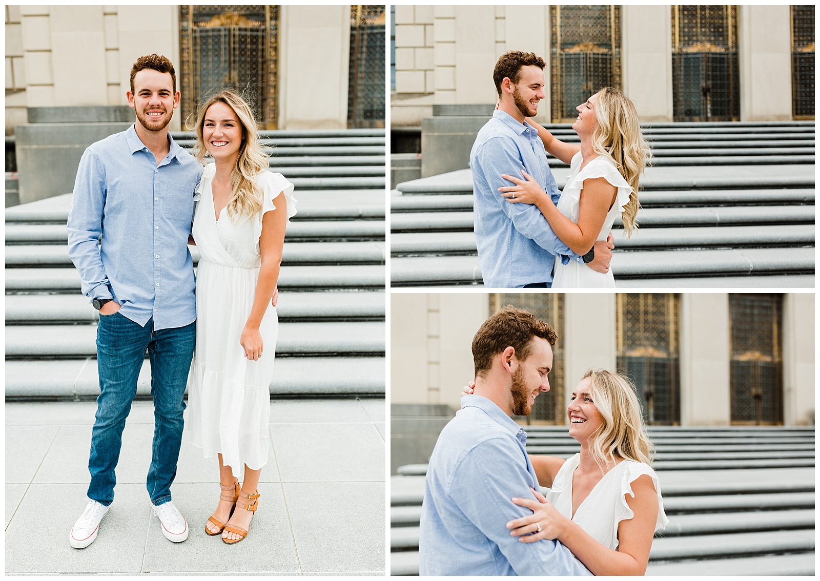 downtown Indianapolis Engagement Session, Indianapolis engagement photos, Indianapolis engagement photographer, war memorial indianapolis, Irvington engagement session, Indianapolis wedding photographer, Black Acre Beer Garden, engagement pictures Indianapolis