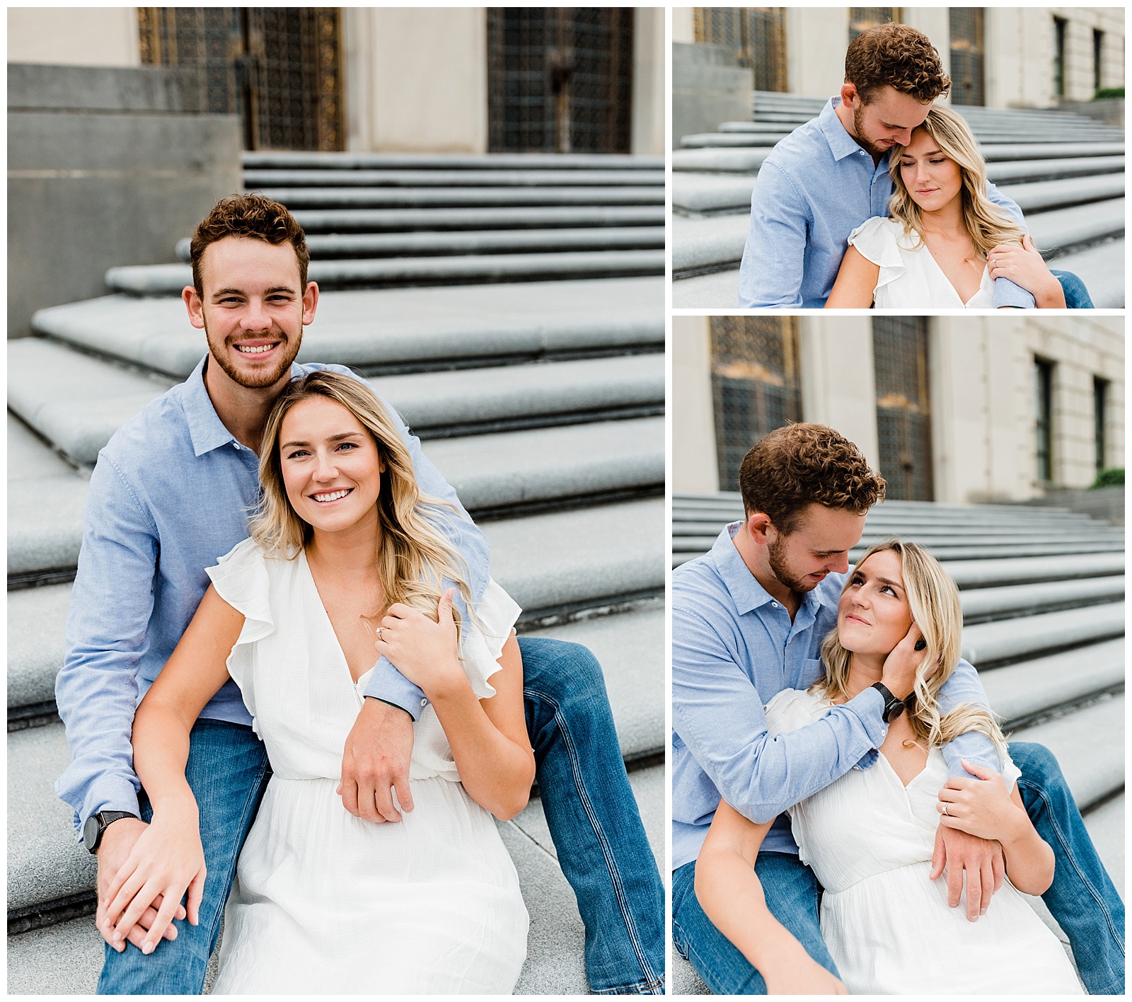 downtown Indianapolis Engagement Session, Indianapolis engagement photos, Indianapolis engagement photographer, war memorial indianapolis, Irvington engagement session, Indianapolis wedding photographer, Black Acre Beer Garden, engagement pictures Indianapolis