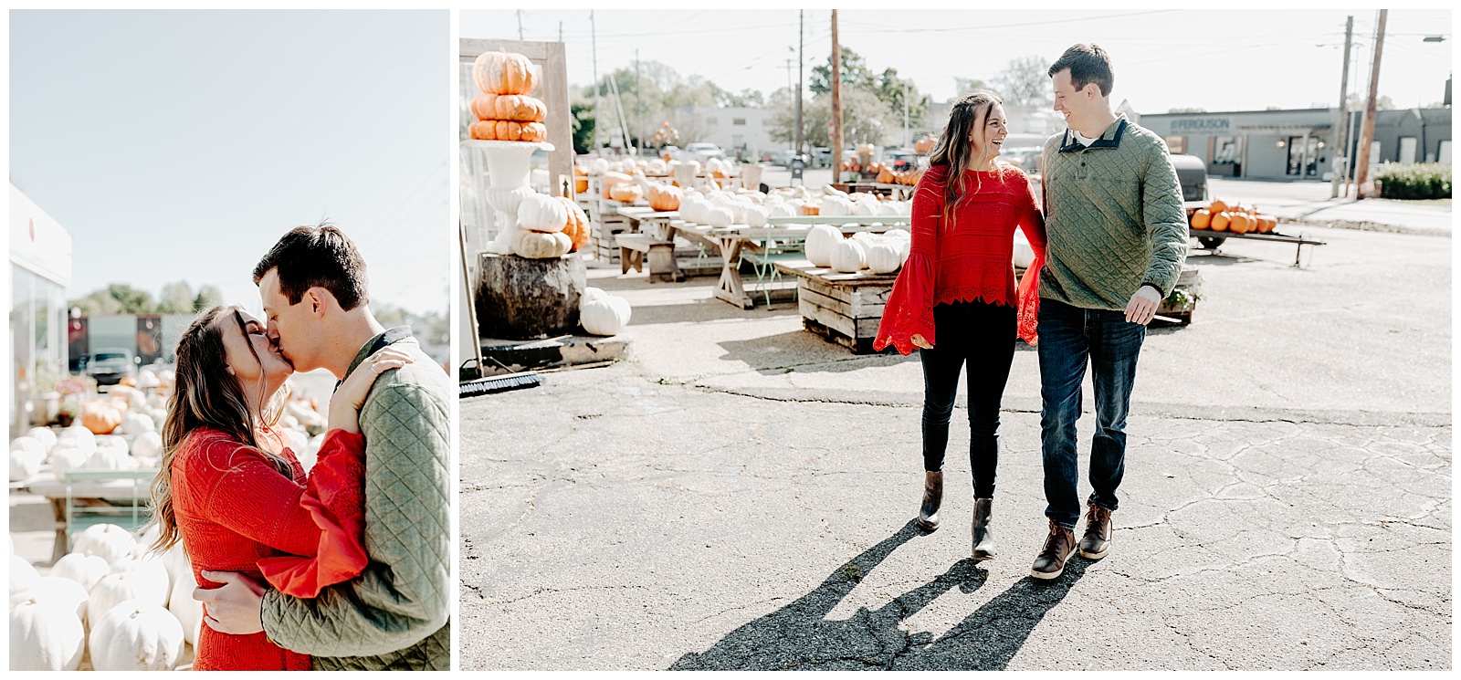 Indianapolis engagement session, Indiana engagement photographer, Indiana wedding Photographer, Indianapolis wedding photography, Sobro Indianapolis, Marian University Indianapolis, Fall engagement session, Indianapolis Indiana, Midwest Engagement Session