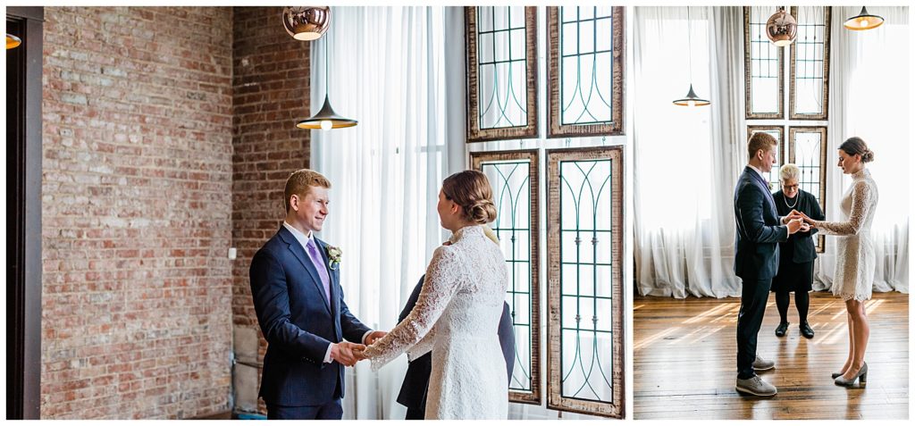 Leah Rife Photo, a wedding photographer in South Bend, Indiana, photographed a spring elopement at Neidhammer in Indianapolis