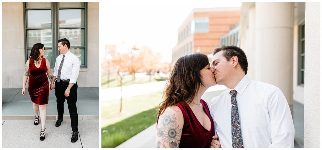 Canal Walk Indianapolis engagement session