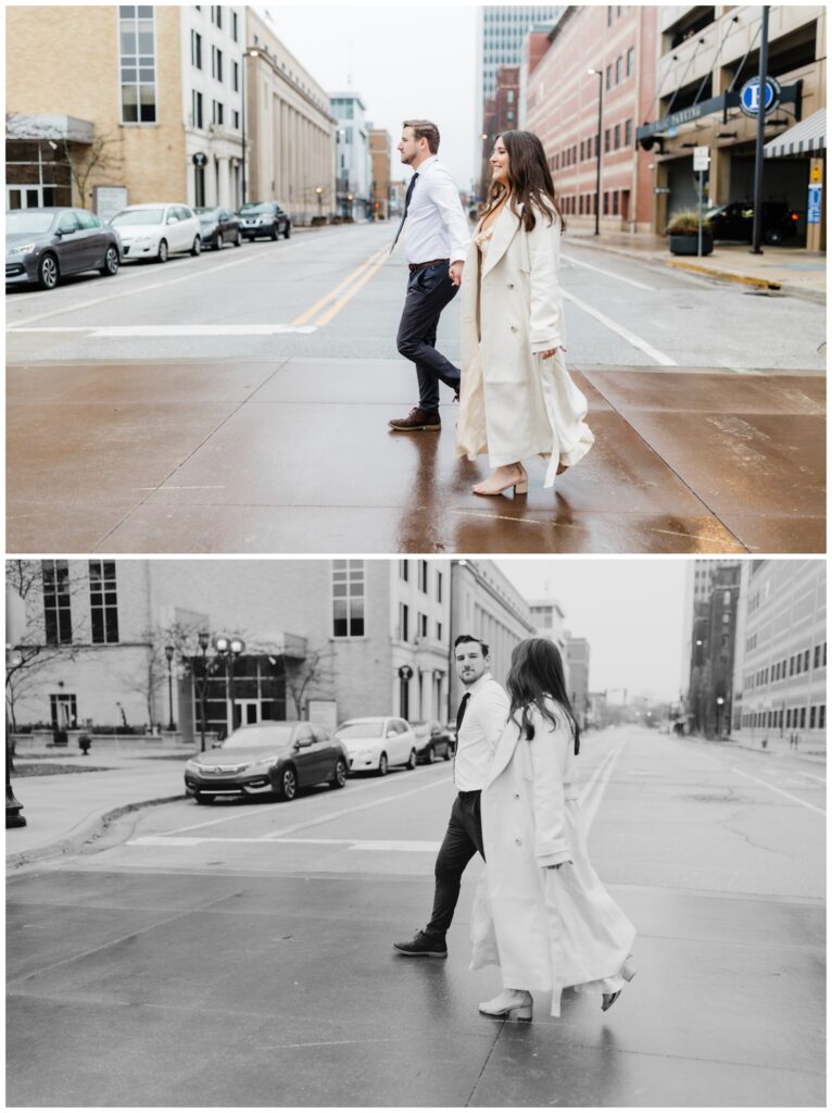 downtown-engagement-session-south-bend