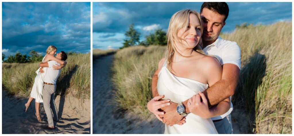 New-Buffalo-Beach-Engagement-Photos