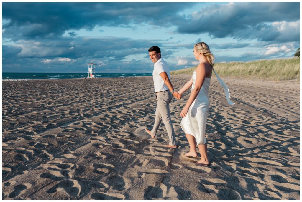 New-Buffalo-Beach-Engagement-Photos